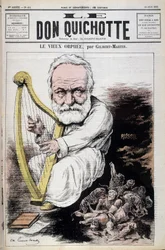 El viejo Orfeo: caricatura sobre Victor Hugo y Rusia - por Gilbert-Martin, en 
