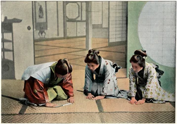 Una ceremonia en Japón, c. 1890