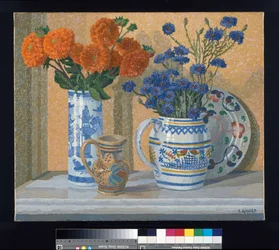 Dalias y acianos