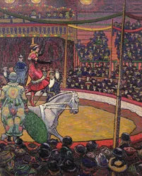 El circo, c.1913 (óleo sobre lienzo)