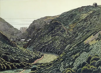El valle de Valency, Boscastle, Cornualles
