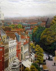 Vista de Londres (óleo sobre tabla)