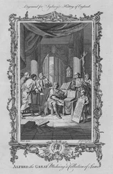Alfredo el Grande haciendo una colección de leyes, 1773