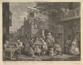 Campaña para Votos, Placa II: Cuatro Impresiones de una Elección, 20 de febrero de 1757