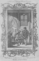 El Duque de Northumberland se somete al Conde de Arundel, 1773