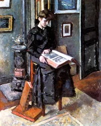 Persona joven leyendo, 1906