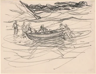 Lanzamiento del bote salvavidas
