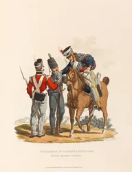 3º Húsares, Infantería y Infantería Ligera. Legión Alemana del Rey, c.1815