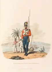 Un Soldado del 5º Regimiento de las Indias Occidentales
