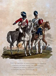 Tropas Nativas, Servicio de la Compañía de las Indias Orientales, Tropas de la Guardia del Cuerpo del Gobernador General, Soldado del Bengal Regular, de 