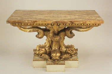 Mesa de consola, atribuida a Marsh & Tatham, c.1805