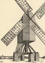 Un molino de viento medieval, 1931