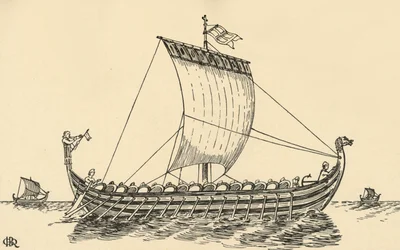 El barco normando basado en el Tapiz de Bayeux