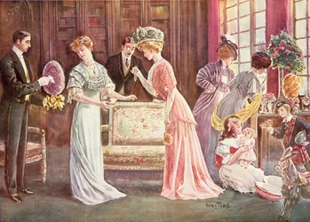 Huevos de Pascua en la ciudad, 1908