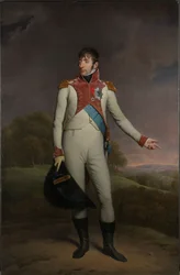 Retrato de Luis Napoleón, rey de Holanda
Luis Napoleón (1778-1846), rey de Holanda de 1806 a 1810, con el uniforme de los guardias de vida a pie, condecorado con la Gran Cruz de la Real Orden de la Unión de Holanda y la Cruz de Oficiales de la L