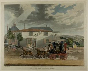 Una vista en la carretera de Highgate