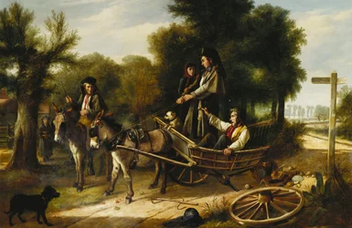 Contratiempo en el cruce, 1880