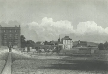Iglesia de Hove, desde el mar, 1835