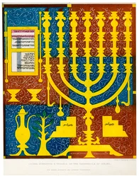 Mobiliario sagrado y vasos del Tabernáculo de Israel, siglo XV, 1840