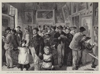 Arte en Whitechapel, Exposición de Préstamo de Cuadros en la Escuela de St Jude, Commercial Street, East