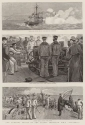 Las pruebas de artillería del último acorazado, HMS Victoria