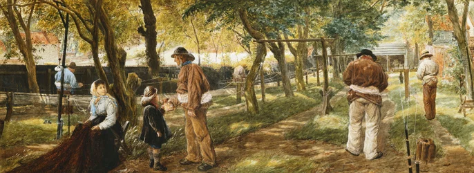 El paseo del cordel, Lowestoft, 1876