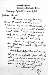 Carta a Charles Kent, escrita desde Gad