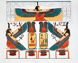 Mural de las Tumbas de los Reyes en Tebas, 1820