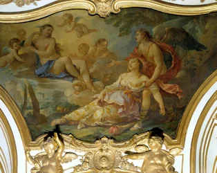 Psique con miedo en presencia de Venus