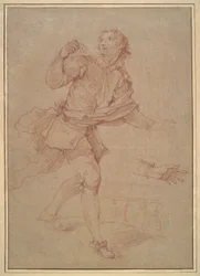 Estudio de un Joven, estudio para el tapiz, Sancho