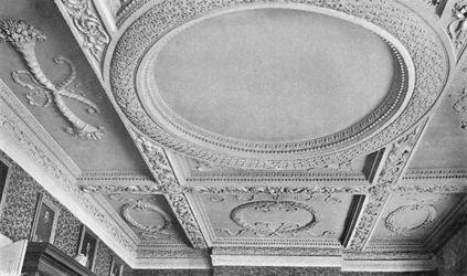 El techo del salón de dibujo