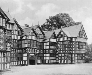 El Ala Este, Park Hall (destruido por un incendio en 1918), Oswestry, Shropshire