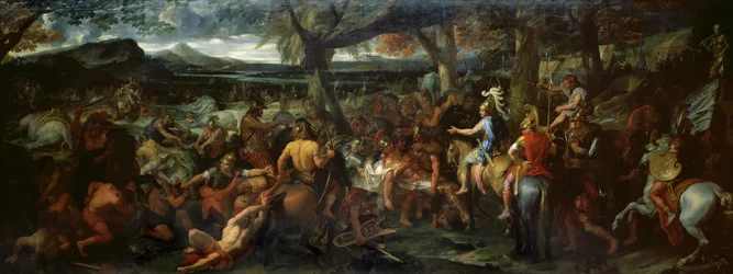 Alejandro y Poro, en la batalla de Hydaspes, c.1673 (óleo sobre lienzo)