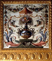 Panel decorativo del comedor del Castillo de Vaux Le Visomte (Vaux-le-Vicomte)