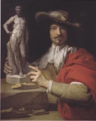 Alemán: Porträt des Bildhauers Nicolas le Brun Retrato del escultor Nicolas Le Brun