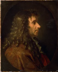 Molière (Retrato de perfil de Jean-Baptiste Poquelin (1622-1673). Pintura, circa 1660)