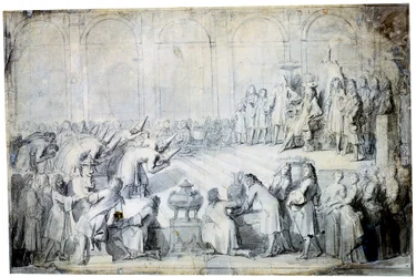 Los embajadores siameses ante el rey, 1686