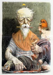 Caricatura que representa a Henri Brisson