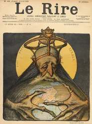 Caricatura de la familia Rothschild, de la portada de 