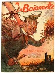 Portada de "La Bayoneta", Satírico en Colores