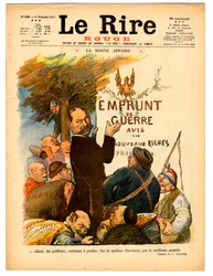 Portada de "Le Lire rouge", Satírico en Colores