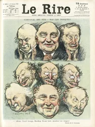 Ilustración de Charles Leandre (1862-1934) para la portada de Le Rire