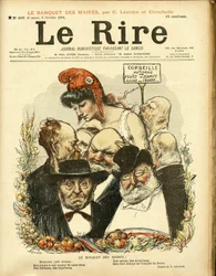 Ilustración de Charles Leandre (1862-1934) para la portada de Le Rire