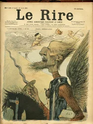 Ilustración de Charles Leandre para la portada de Le Rire