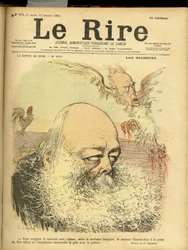 Ilustración de Charles Leandre para la portada de Le Rire