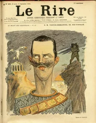 Ilustración de Charles Leandre para la portada de Le Rire