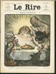 Ilustración de Charles Leandre para la portada de Le Rire