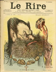 Ilustración de Charles Leandre (1862-1934) para la portada de Le Rire