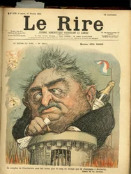 Ilustración de Charles Leandre (1862-1934) para la portada de Le Rire