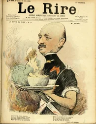 Ilustración de Charles Leandre para la portada de Le Rire